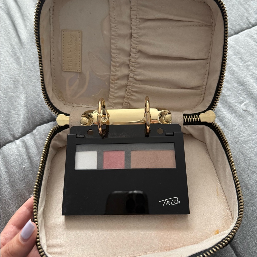 Trish McEvoy Black Makeup Palette with Gold Accents